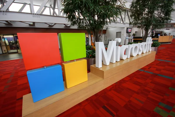 АТЛАНТА, штат Джорджия, США, 4 марта 2014 года - накануне открытия конференции Microsoft Convergence в Конгресс-центре Джорджии в Атланте, штат Джорджия, США. — стоковое фото