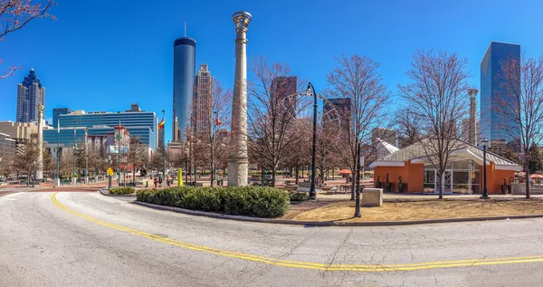 Atlanta, ga, ABD, 5 Mart 2014 - centennial olympic park inşa edilmiş centennial 1996 Yaz Olimpiyatları ve popüler bir hedef 5 Mart 2014 yılında atlanta, ga, ABD üzerinde kalır. — Stok fotoğraf