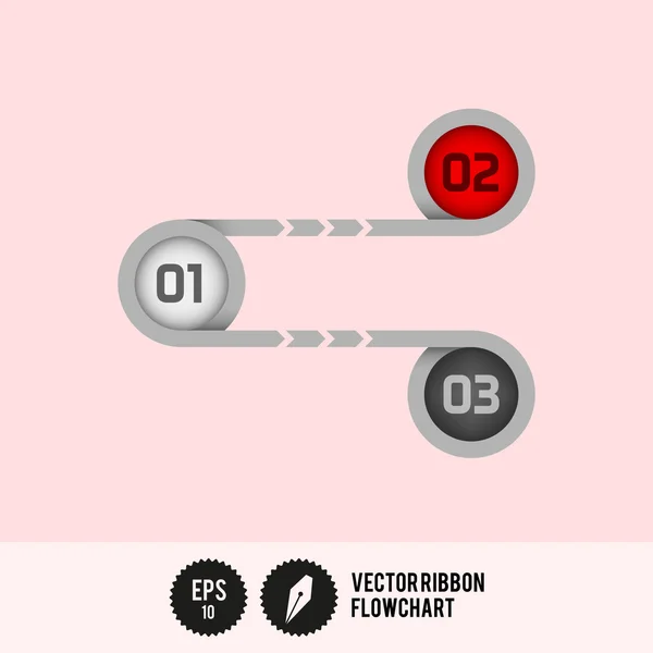 Moderne Flussdiagramm-Optionen — Stockvektor