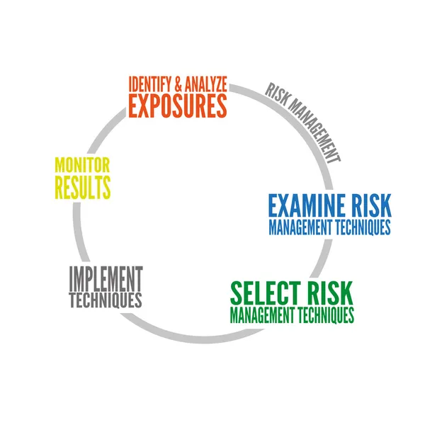 Graphique de gestion des risques — Image vectorielle