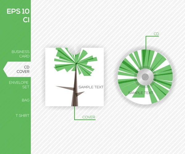 コーポレートアイデンティティのデザイン ビジネス - の cd — ストックベクタ