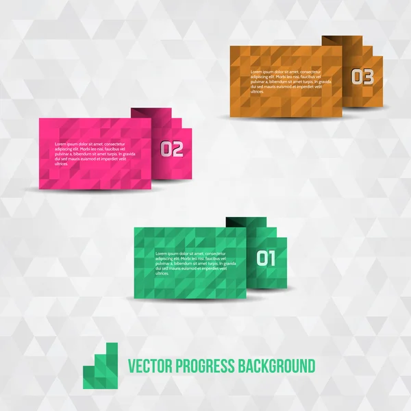 Papírové pozadí pokroku — Stockový vektor
