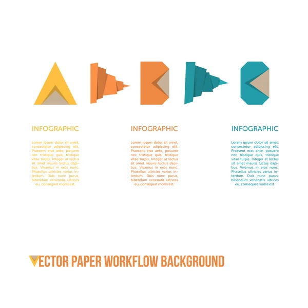 Paper werkstroom achtergrond — Stockvector