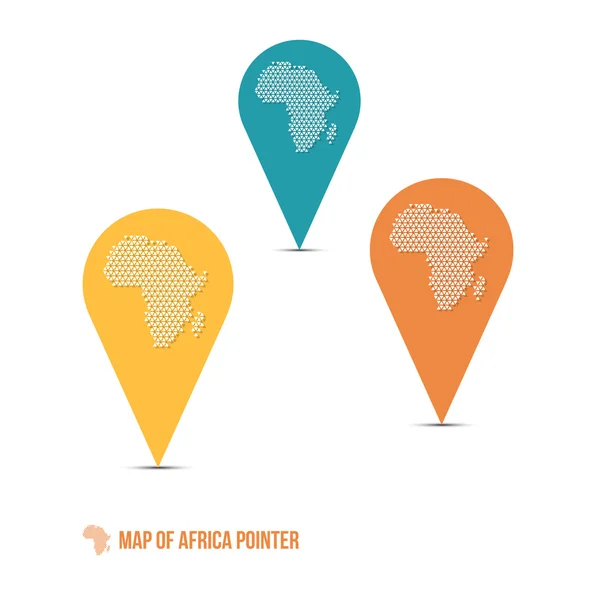 Mapa de Africa Pointer — Archivo Imágenes Vectoriales