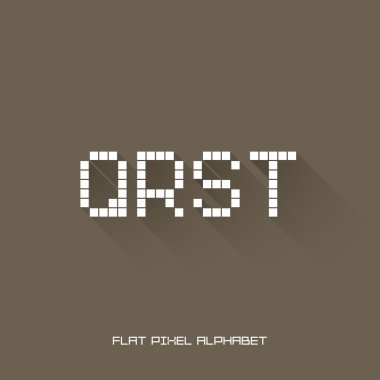 q r s t - düz piksel alfabesi