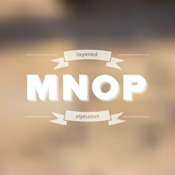 m n o p düz katmanlı alfabesine arka plan bulanık