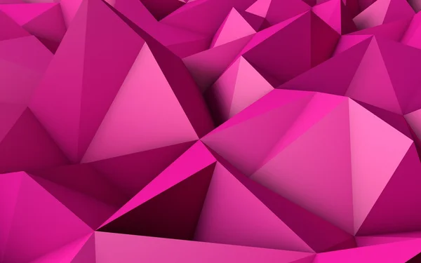 Abstract Pink Low Poly 3D Background — Stock Photo, Image
