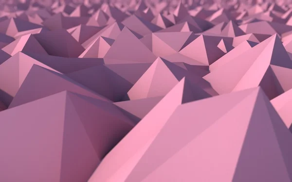 alan etkili derinliği ile pembe düşük Poli 3d arka plan