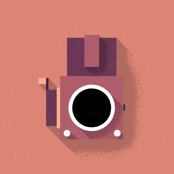 Caméra de film analogique de format moyen — Image vectorielle