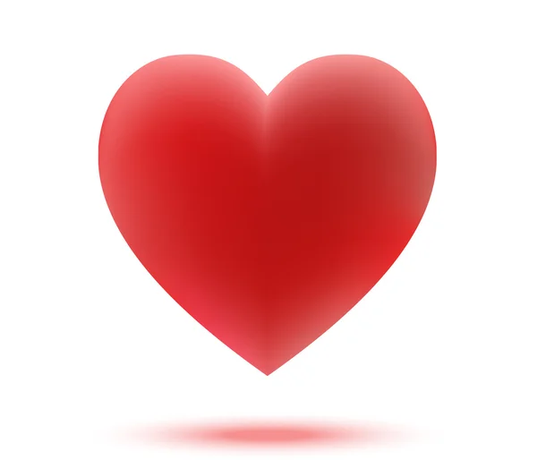 Gradient Mesh EPS 10 - Illustration with a red valentine heart — ストック写真
