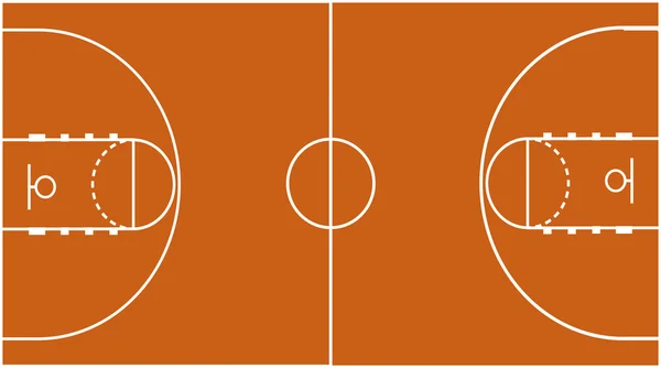 Basketbol mahkeme alanı — Stok fotoğraf