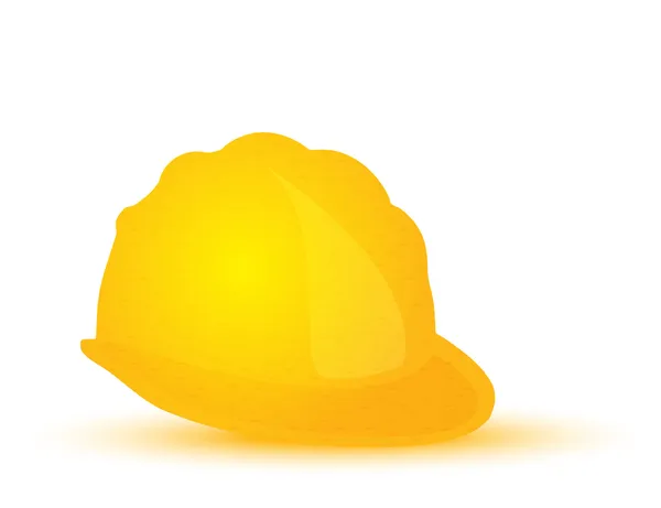 Cappello rigido giallo, casco da costruzione — Foto Stock