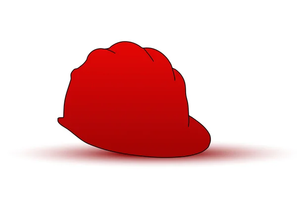 EPS-10, miner's hard hat helmet in red — Stock Fotó