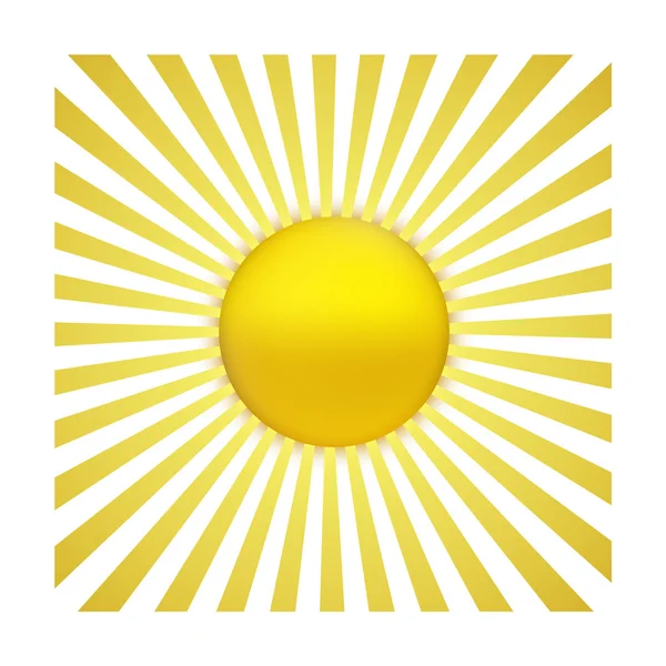 EPS 10 - sun with sunburst — Zdjęcie stockowe