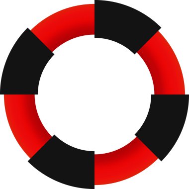 EPS-10 vektör tasarım öğesinin şekil hayat şamandıra olarak