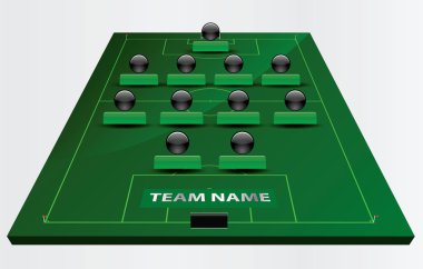 EPS Vektör 10 - futbol sahası veya futbol sahası