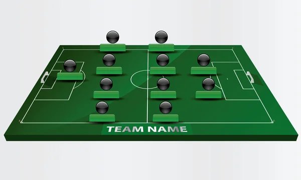 Vecteur EPS 10 - terrain de football ou terrain de football — Image vectorielle