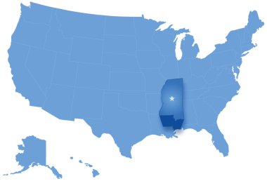 mississippi nerede çekilmiş Amerika Birleşik Devletleri Birleşik Devletleri Haritası