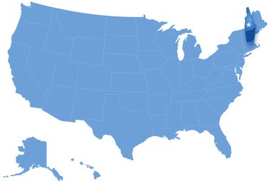 Birleşik Amerika new hampshire nerede çekilir Haritası