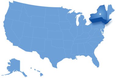 Birleşik Amerika Birleşik Devletleri new york nerede çekilir Haritası