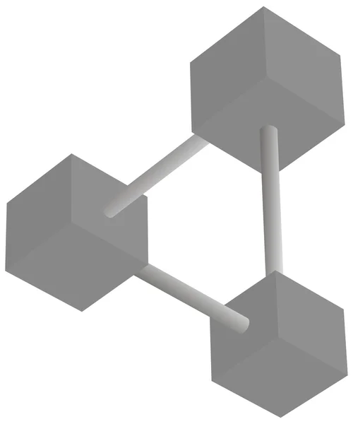 Optik illüzyon paradox sembolü. vektör çizim. — Stok Vektör