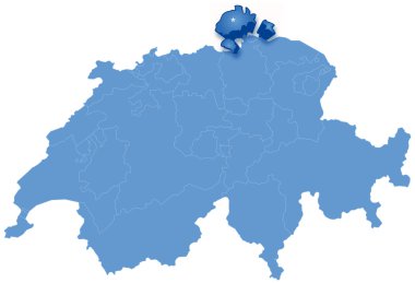 schaffhausen nerede çekilir İsviçre Haritası