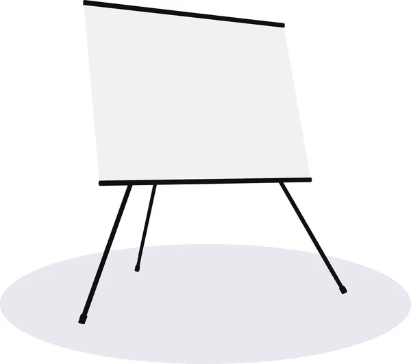 Empty presentation flipchart board — Stock Vector
