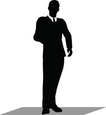 iş karşılıklı siluet