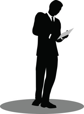 ayakta siluet toplantı iş adamları