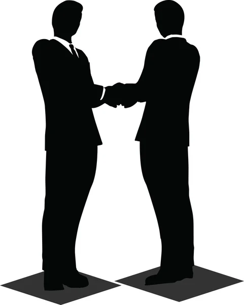 business handshake silhouette