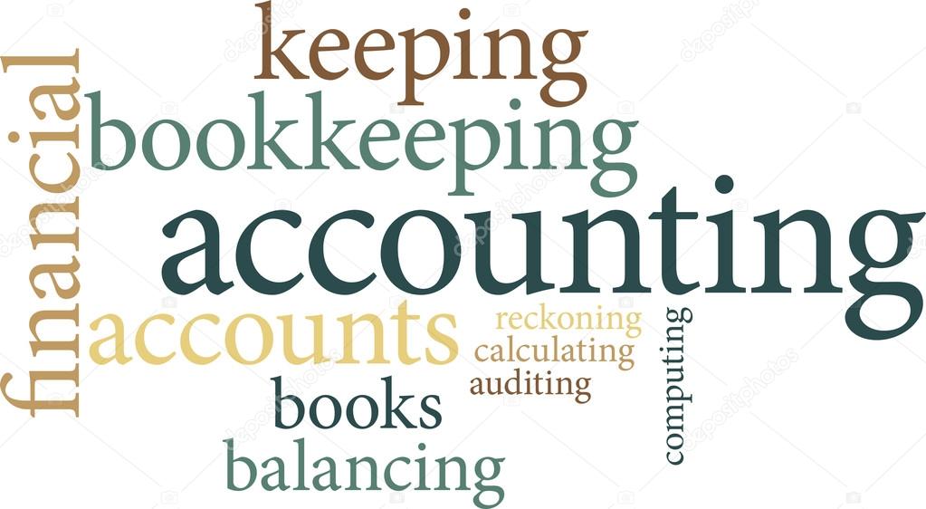 the word accounting in word clouds