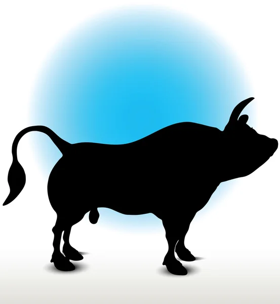 Bull Silhouette — Stock Vector