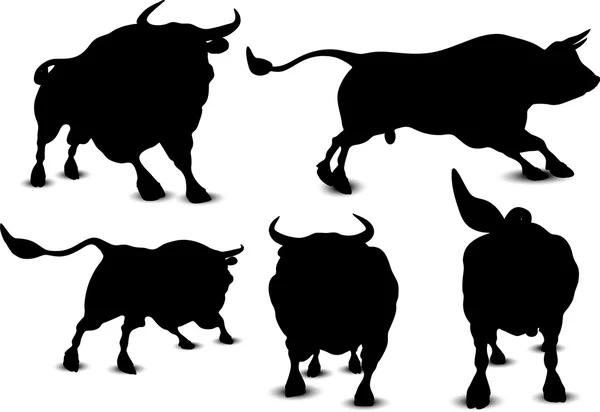 Bull Silhouette — Stock Vector