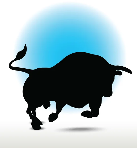 Silhueta de touro —  Vetores de Stock