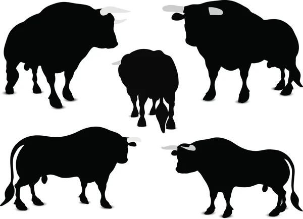 Bull Silhouette — Stock Vector