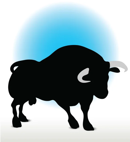 Sylwetka byka — Wektor stockowy