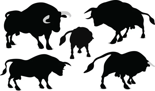 Bull Silhouette — Stock Vector