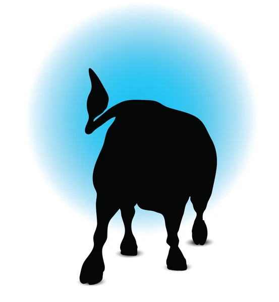 Bull Silhouette — Stock Vector
