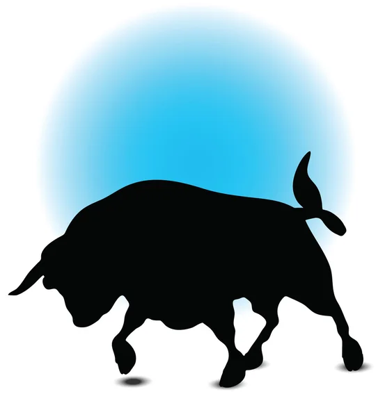 Sylwetka byka — Wektor stockowy