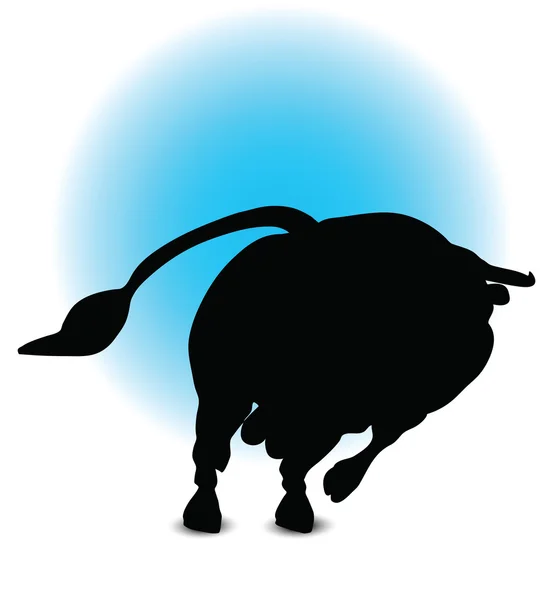 Bull Silhouette — Stock Vector