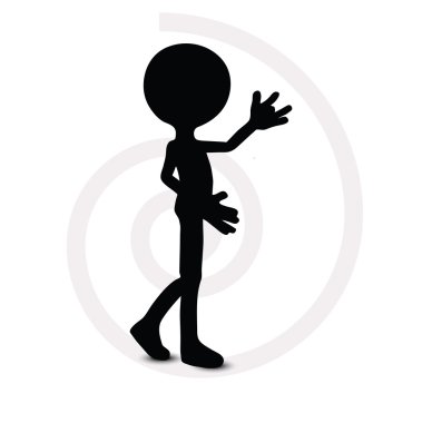 3d man in walking pose vector 3d man in walking pose vector