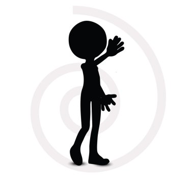 3d man in walking pose vector 3d man in walking pose vector