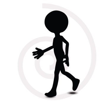 3d man in walking pose vector 3d man in walking pose vector