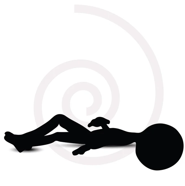 3d 立体人躺着的姿势 — 图库矢量图片