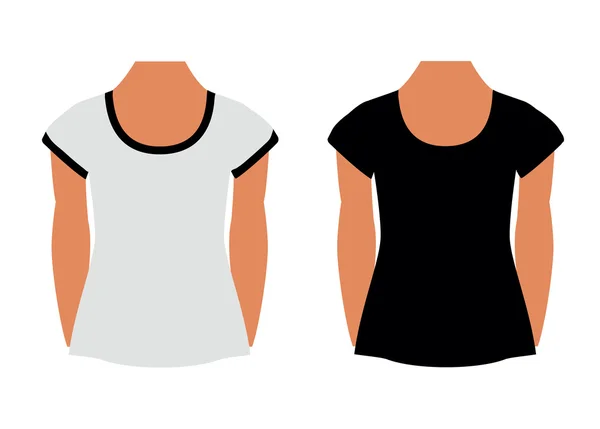 Blank T-shirts — Stock Vector