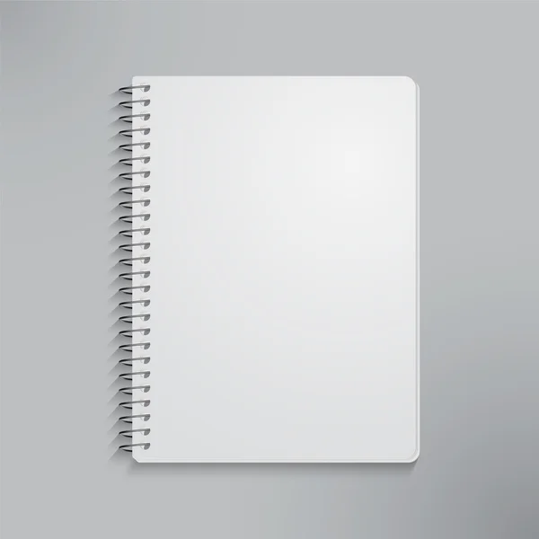 boş gerçekçi spiral defter