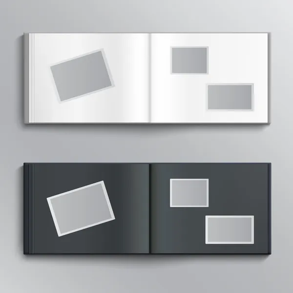 Blank photo album — Stock Vector