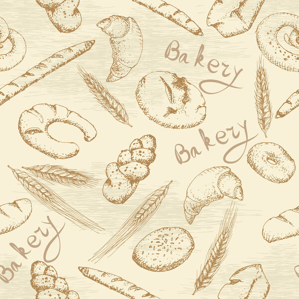 Bakery seamless pattern