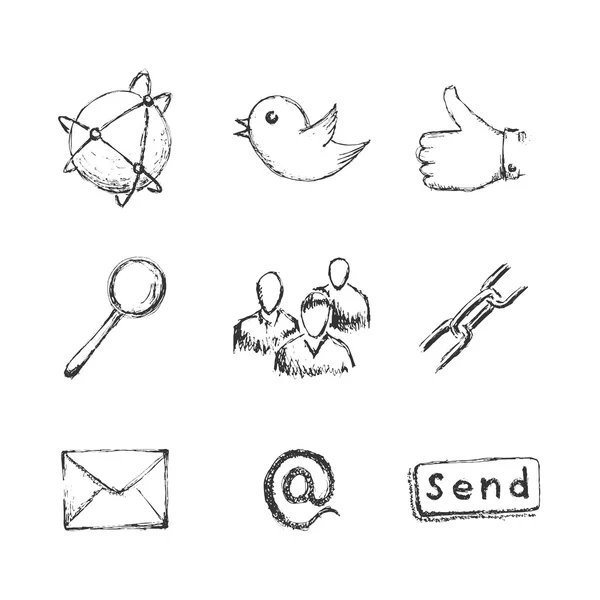 sosyal ağ simgeleri kroki