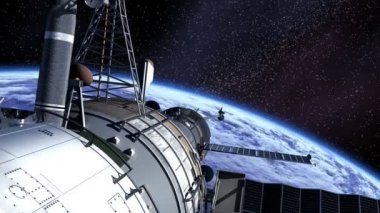 Uzay İstasyonu yörüngeli.